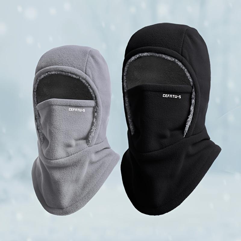 DEFATU·S Winter Headgear Set of 2, Men'S and Women'S Thermal Balaclava, Windproof Ski Hood with Ear Protection for Outdoor Sports, Cycling, Fishing, Hiking, Travel - Knitted Polyester Fabric, Machine Washable