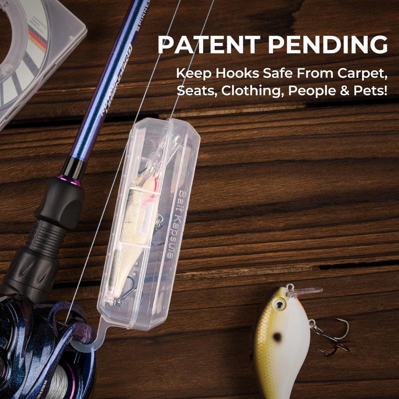 KastKing Bait Kapsule – Lure Cover with Vent Holes, Protects Hooks, Multiple Sizes (S, M, L, Jumbo) - Multiple Attachments for Freshwater & Saltwater Fishing Gear. Patent Pending.