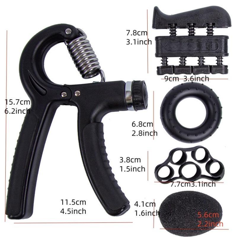 Adjustable Resistance Hand Grip Strengthener Set, 5 Counts set Hand Exerciser Kit, Fitness Equipment for Home Gym