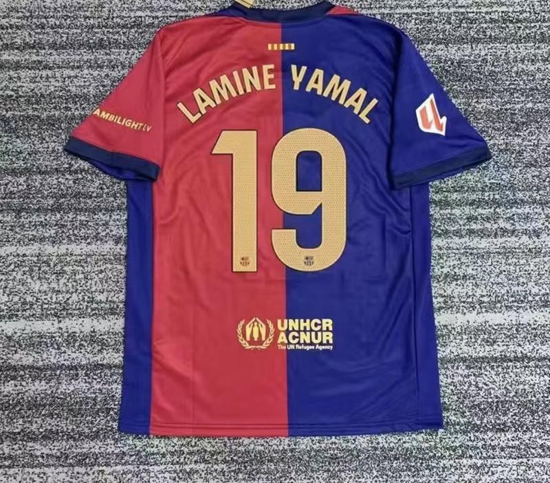 New season Barca jersey   Lewandowski   9 # Yamal   19 # 11 # 8 # 11 # 20 # 6 #21#   same quality jersey