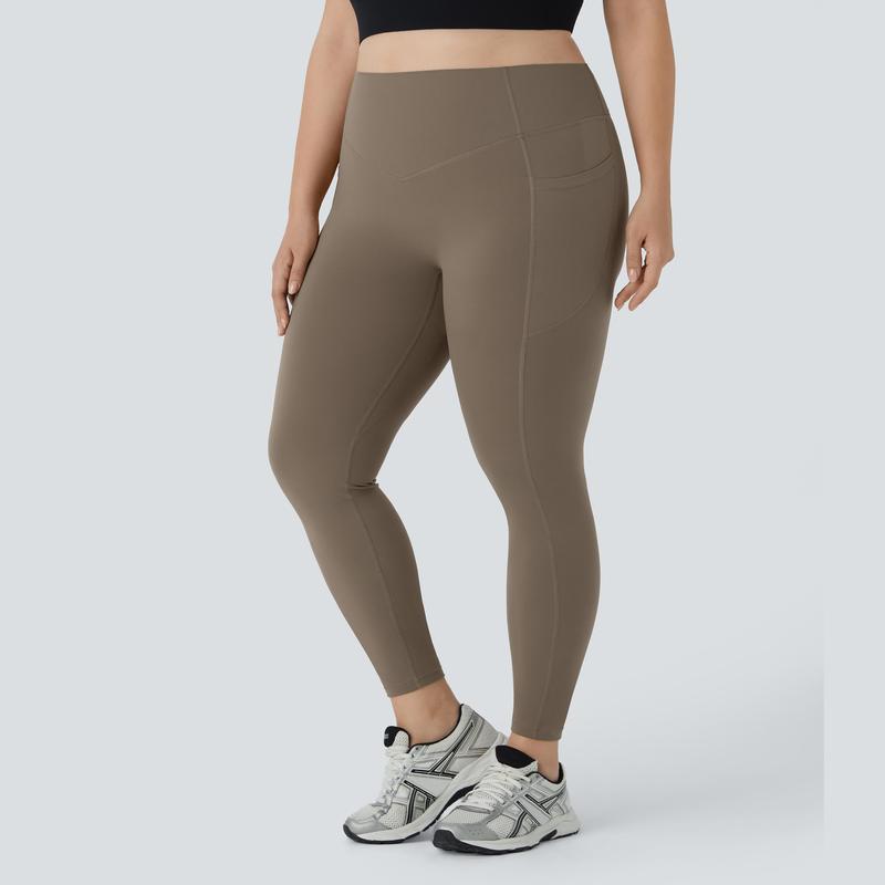 Halara SoCinched High Waisted Butt Lifting Tummy Control Side Pocket Shaping Training UltraSculpt Plus Size Leggings