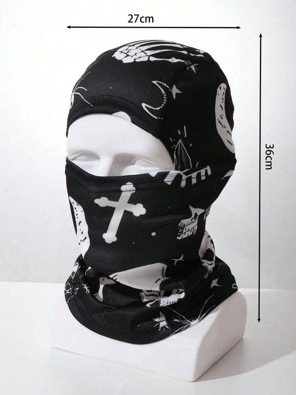 Outdoor Cycling Head Cover, Summer Thin Fashionable Sun Protection Windproof Face Mask Halloween