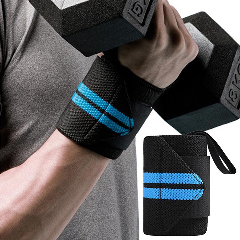 Sports Wrist Braces, 1 Pair Sports Adjustable Wrist Support Band for Weightlifting Dumbbells, Wrist Strap for Men & Women, Fitness Wristband for Home Gym Workout