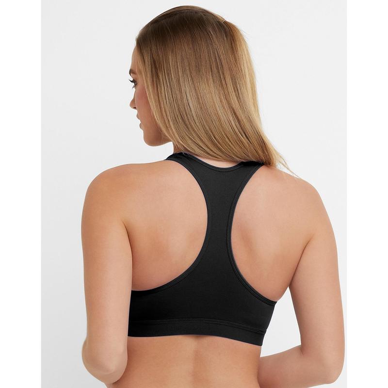 Champion Sports Bra Compression Womenswear Moderate Support Reflective C Logo