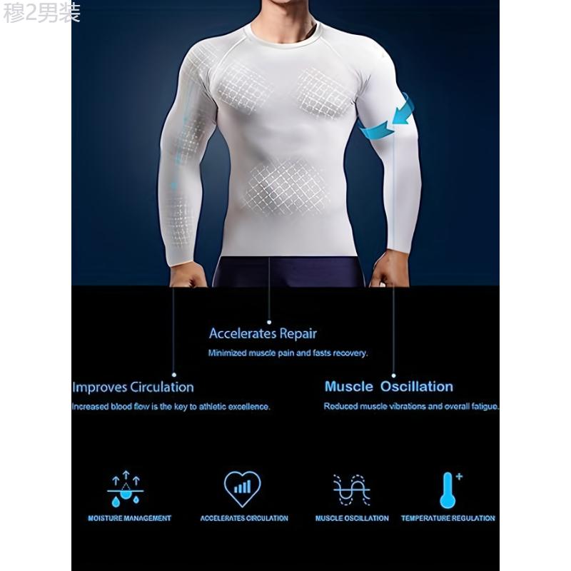 5pcs set Premium Long Sleeve Compression Shirts for Men - Moisture-Wicking, Thermal, Quick-Drying, Breathable, Athletic Base-Layer Undershirt for Cold Weather Sports, Workout, Fitness, and Outdoor Activities - Soft, Stretchy, and Comfortabl