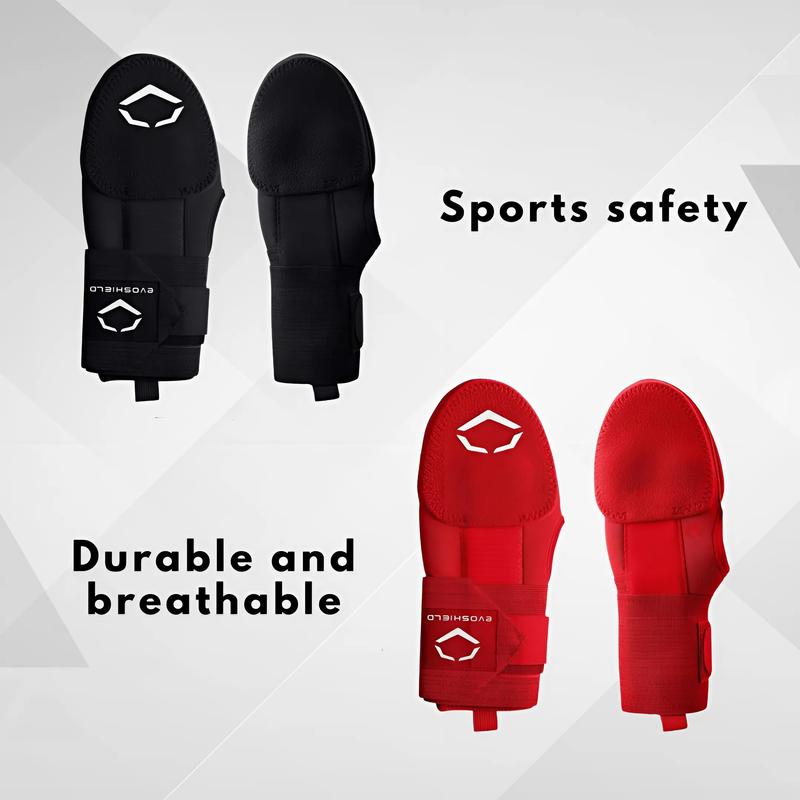 Evoshield Sliding Mitts Left And Right Hand, All Season Durable Breathable Sliding Mitts, Protect For Baseball Softball Players, Navy Red Black Color