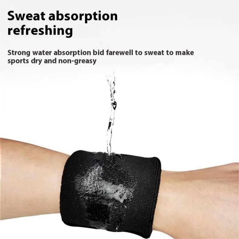 Sports Wristband, 2 Counts set Sports Wrist Protector, High Elastic Running Sweat Wiping Basketball Fitness Riding Outdoor Wrist Protector