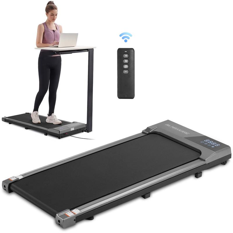 Walking Pad Under Desk Treadmill with Remote Control 2.25HP 0.6-3.8MPH for Home Office, 265lbs Weight Capacity