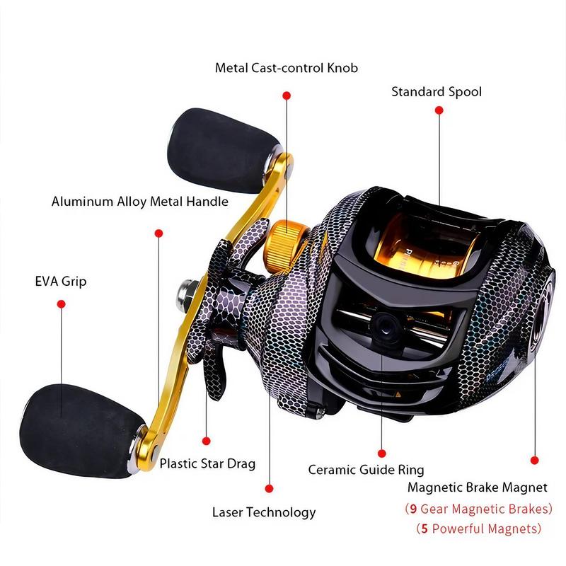 18+1 Bb Bearing Fishing Reel, High Speed 7.2:1 Fishing Reel, Left right Hand Fishing Accessories, Outdoor Fishing Accessories, Fishing Equipment, Fishing Gear