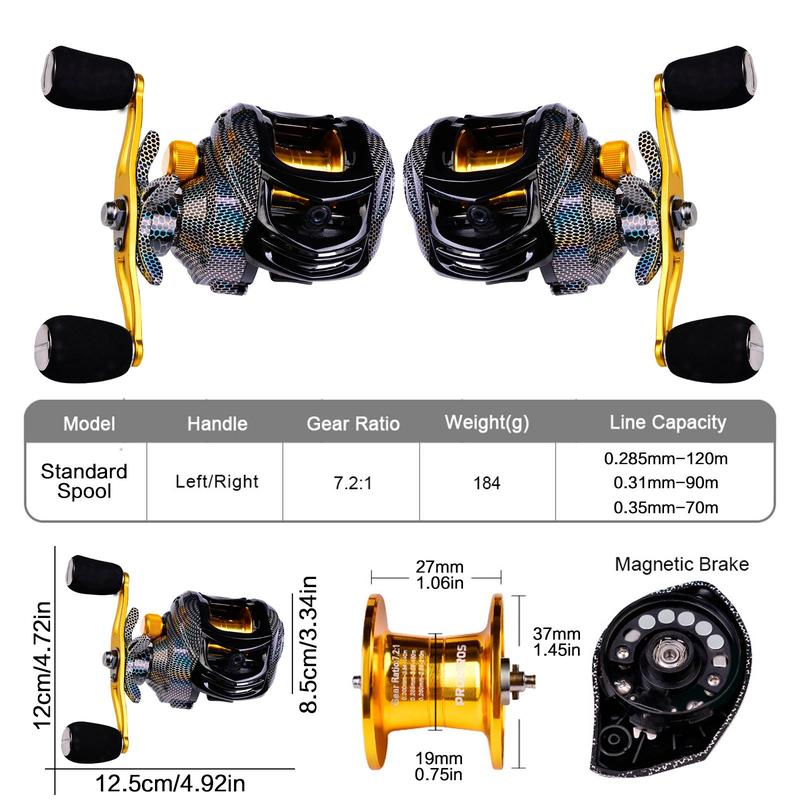 18+1 Bb Bearing Fishing Reel, High Speed 7.2:1 Fishing Reel, Left right Hand Fishing Accessories, Outdoor Fishing Accessories, Fishing Equipment, Fishing Gear