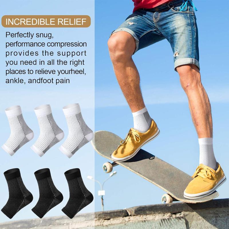 Compression Socks, 3 Pairs Open Toe Compression Ankle Sleeves, Ankle Protective Compression Football Socks, Outdoor Fitness Socks, Sports Protective Open Toe Compression Sleeves, Running Essentials, Christmas Gift