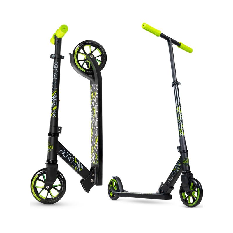 Aero 150 Folding Scooter - Black Green