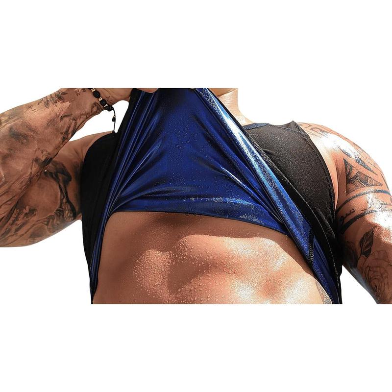 Men's Sauna Vest Workout  Tank Top  Trainer for Men Compression  Enhancing Vest