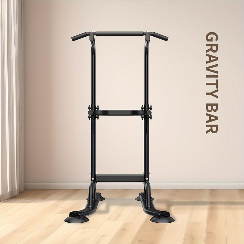 Power Tower Workout Dip Station Pull Up Bar, Height Adjustable Multi-Function Dip Stand For Home Gym Strength Training Fitness Equipment