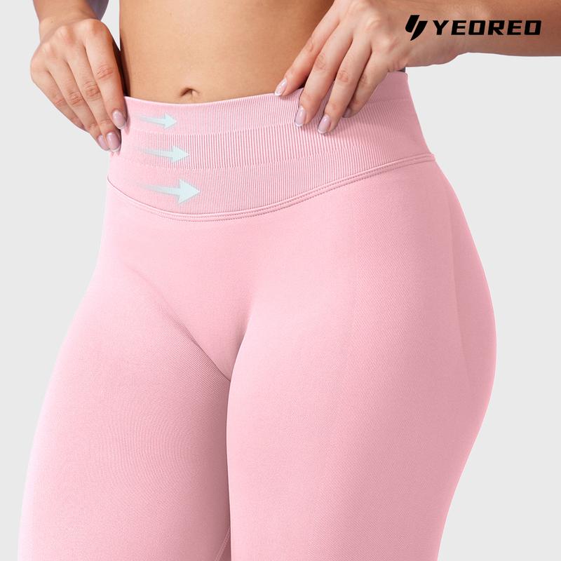 YEOREO Eileen Hidden Scrunch Butt Workout Leggings for Women Seamless Mid Low Waist 25