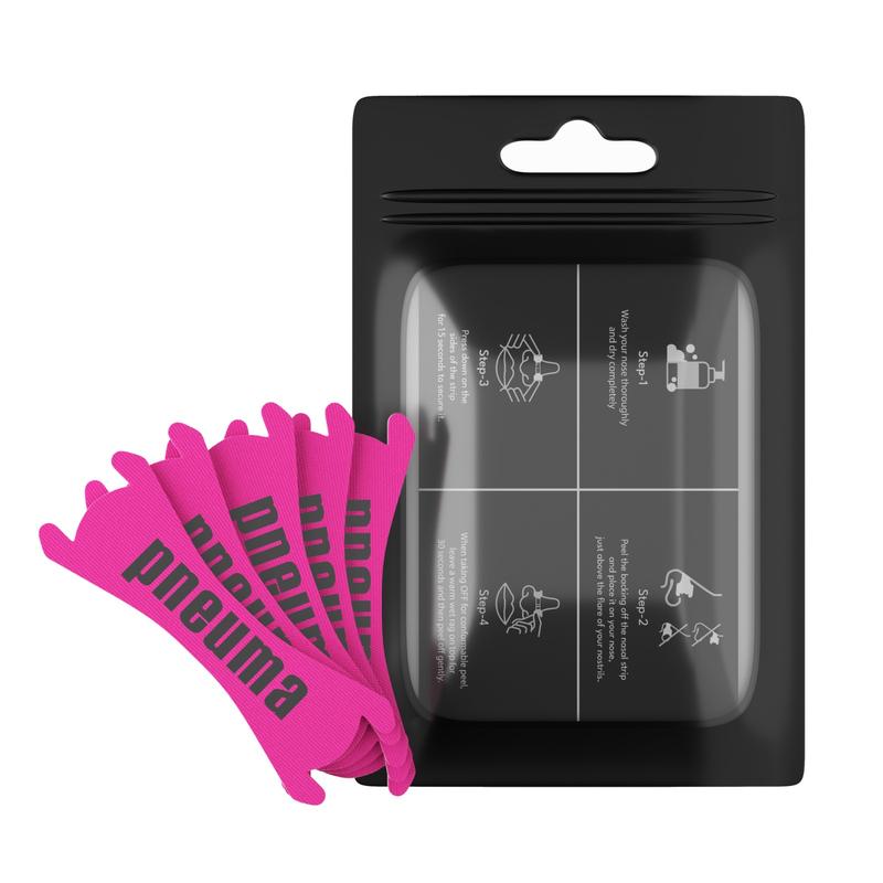 Sport Nasal Tape - Secure Fit, Sweat-Resistant, Multiple Intensity Levels (Neon, Pink, Black)