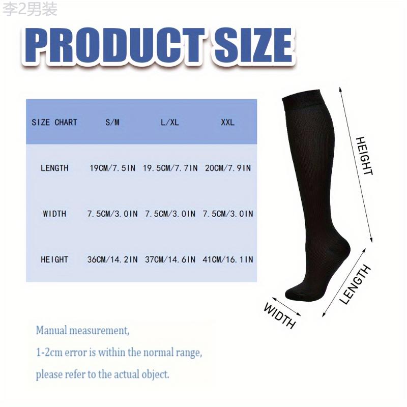 4 pairs Copper Compression Socks for Women & Men - Circulation Support for Running, Nursing, Athletic & Medical Use