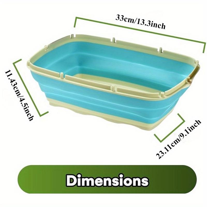 9-in-1 Foldable Camping Cutting Board Food Storage Basket Multi Functional Kitchen Space Saving Folding Design Durable and Safe Suitable for Campers