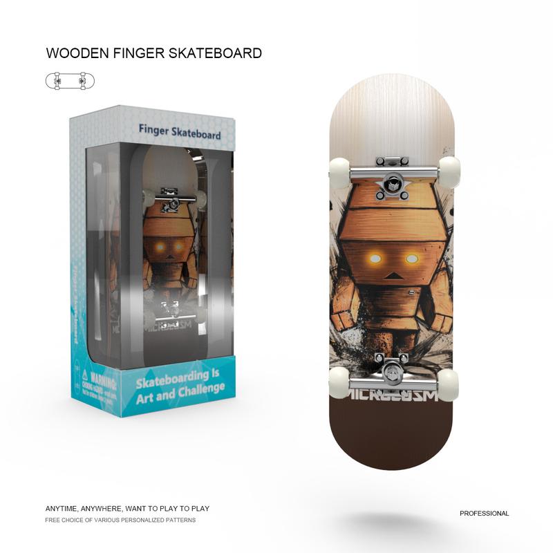 Fingertip skateboard, exquisite packaging, personal and team entertainment, cool tool finger skateboard