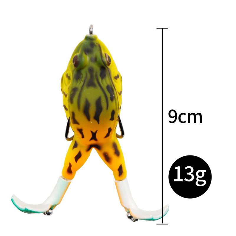 Lure Bass Trout Fishing Lures Kit Set Realistic Prop Frog Soft Swimbait Floating Bait with Weedless Hooks for Freshwater SaltwaterGifts for boyfriends, husbands, and fathers fishing weights fishing lures minnow  tube lure hook bass fishingbait