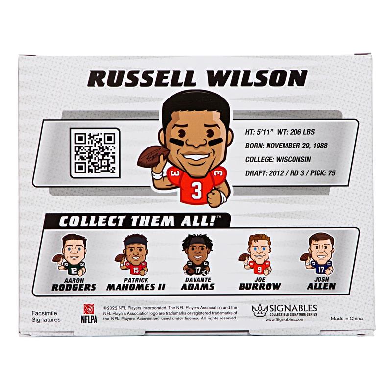 Russell Wilson - NFLPA Signables Collectible Facsimile Signature