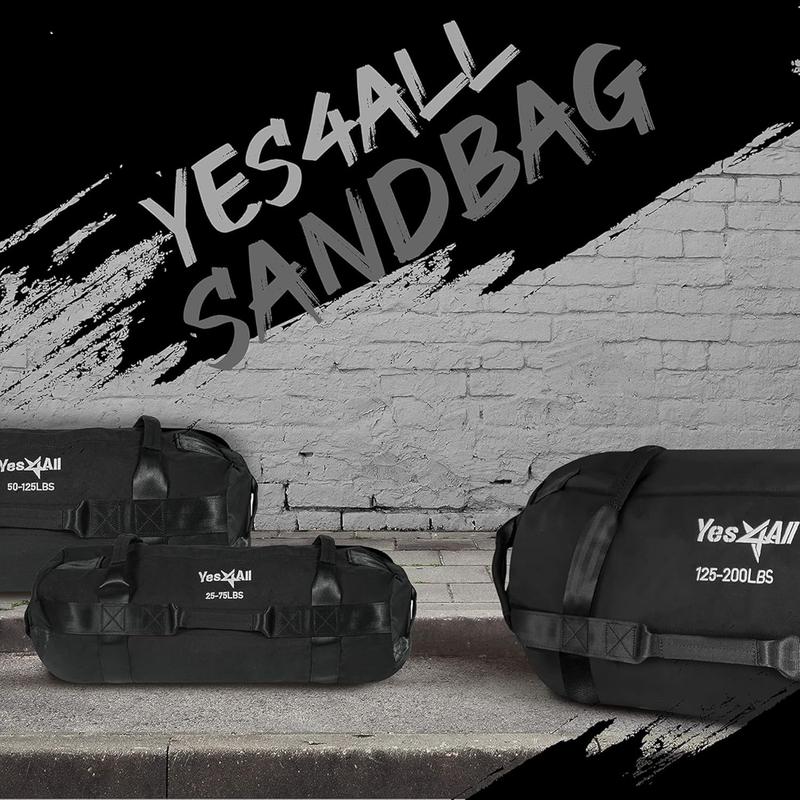 Yes4All Sandbags For Working Out, Adjustable Sand Bags For Weight Training With Handles, Multiple Colors & Sizes 5-200Lbs