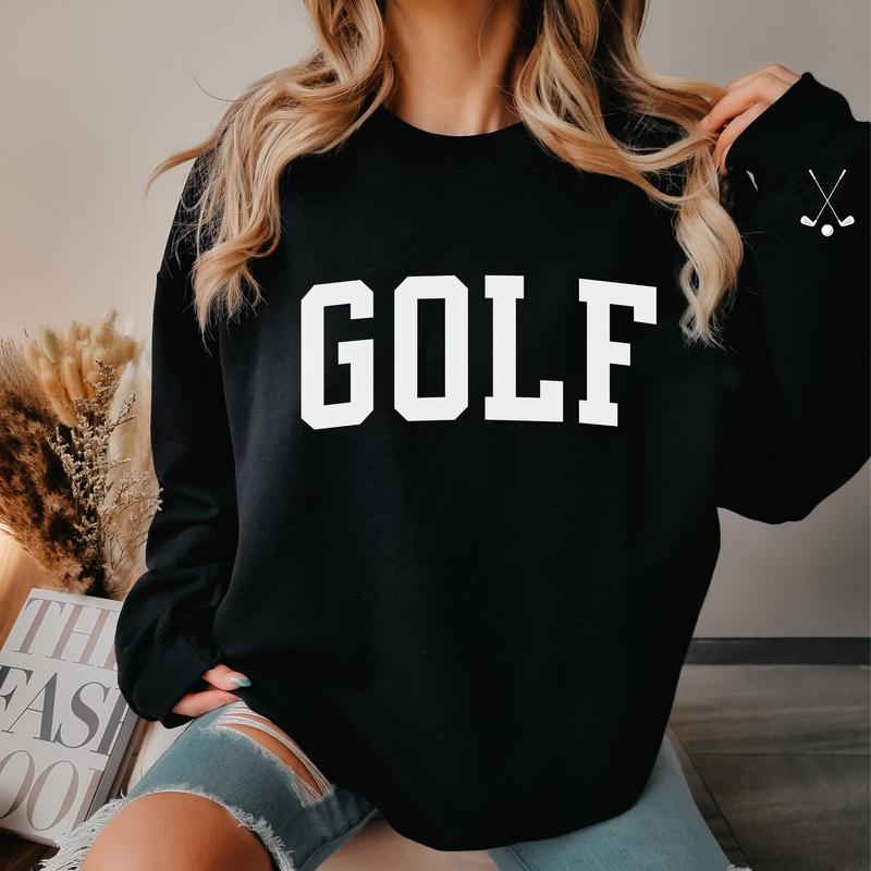 Golf Sweatshirt Women's Golf Shirt Girls Golfing Shirt Female Golf Shirt Golfing Shirt Women Girl Golf Tee Shirt