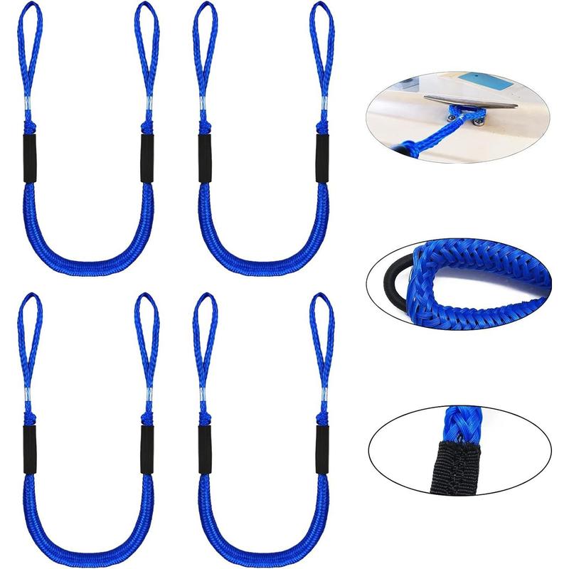 Bungee Dock lines for Boat Shock Absorb Dock Tie Mooring Rope Boat Accessories