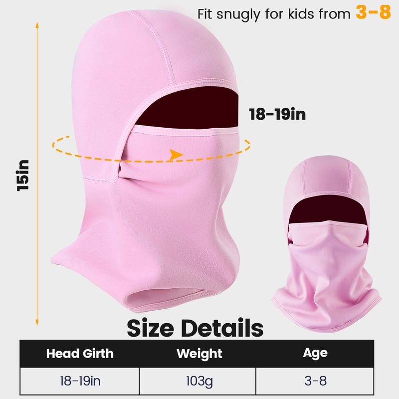 Aegend 1 Pack Kids Balaclava Ski Face Mask Windproof Neck Warmer for Winter Cold Weather Outdoor Sports Skiing Cycling Running