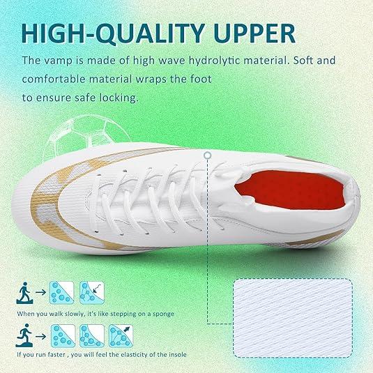 Mens Soccer Cleats  Women Outdoor Soccer Shoes for Big Boy AG  FG