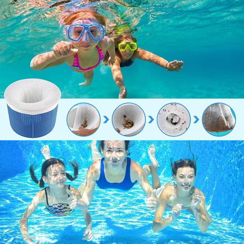 Pool Skimmer Socks, Pool Skimmers Filter Socks for Skimmer Basket Clean Debris and Leaves for In-Ground and Above Ground Pools