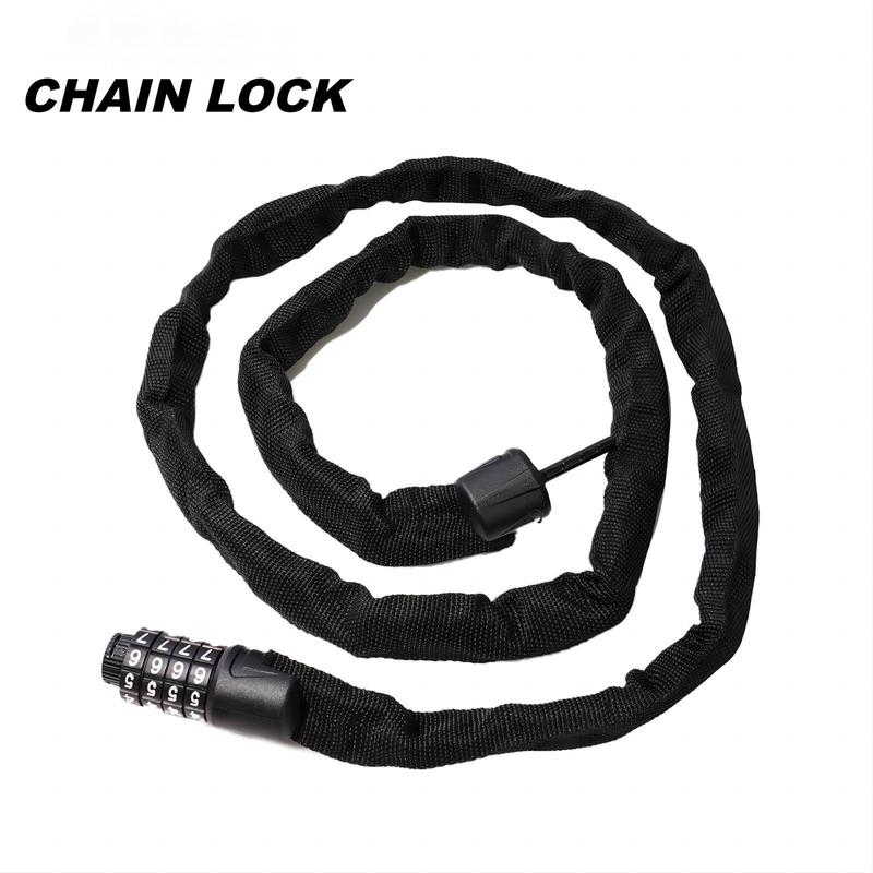 Bicycle Chain Lock, 1 Count 4-digit Password Chain Lock, Simple To Lock and Easy To Use, Security Anti-theft Chain Lock for Bicycle Motorcycle