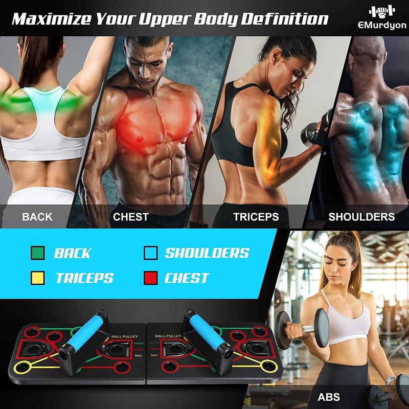 LALAHIGH multifunctional fitness kit: includes a sit-up stand, resistance bands, Pilates bar, ab roller wheel, and various other accessories  workout equipment  home gym equipment for men  men's dorm accessories