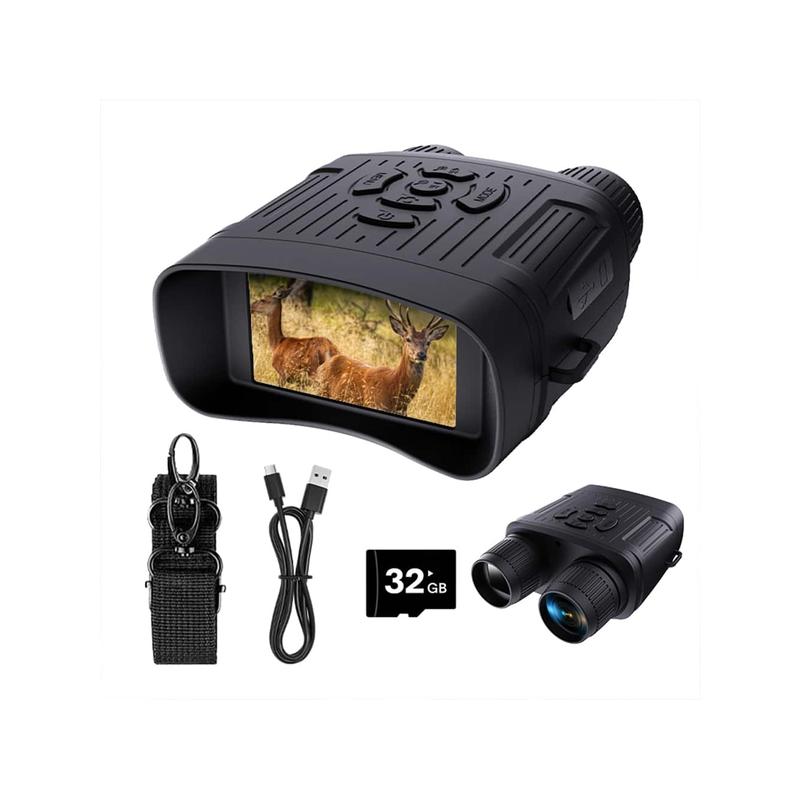 Night Vision Binoculars,  Night Vision Goggles For Adults, 10x Digital Zoom, 32GB Memory Card For Saving Photos And Videos, For Outdoor Camping Hunting