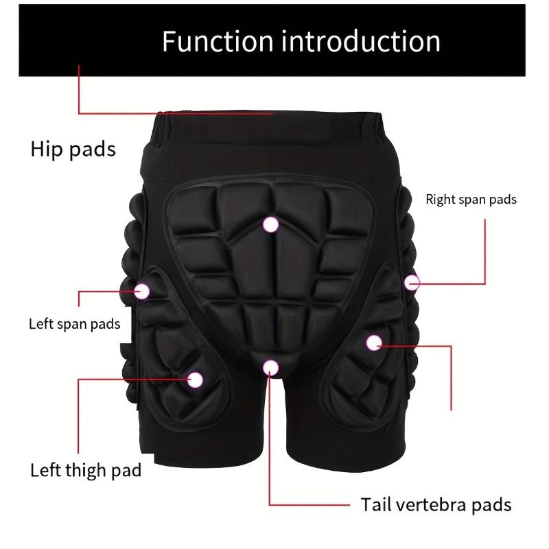 3D Impact-Resistant Hip Protection Pads - Ultimate Skiing & Snowboarding Gear - Comfortable, Secure Fit for Adventure-Ready Athletes