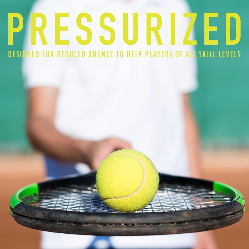 Franklin Sports Pressureless Tennis Balls - Official Size Low Pressure Tennis Balls - Great for Training + Practice - Low Bounce Tennis Balls - All Court Surface Tennis Balls - Carry Bag Included no brand