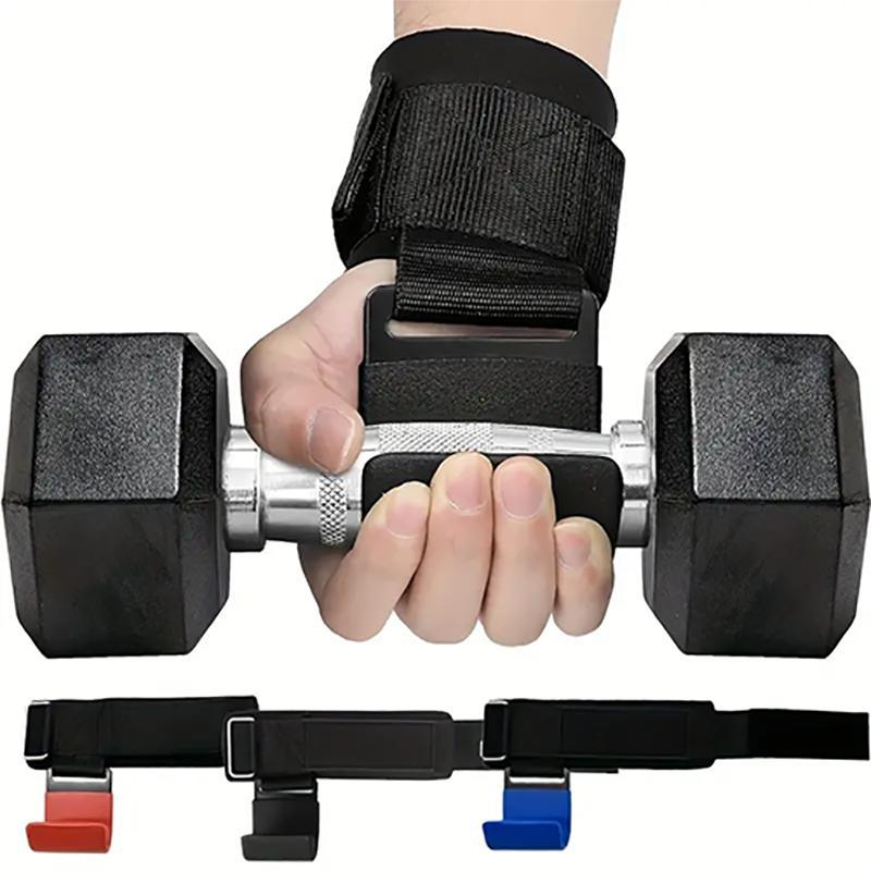 1 Pair Heavy Duty Weight Lifting Hooks with Padded Grip, Dumbbell Barbell Powerlifting Aid, Perfect for Pull Ups and Powerlifting, Gymtok, Christmas Gift