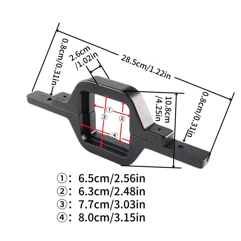 Tow Hitch Mounting Bracket, Tow Hitch Receiver Light Mounting Bracket, Universal Car Rear Rack & Accessories for Truck SUV Trailer RV Pick Up