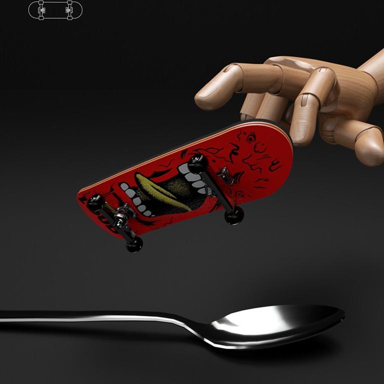 Fingertip skateboard, exquisite packaging, personal and team entertainment, cool tool finger skateboard