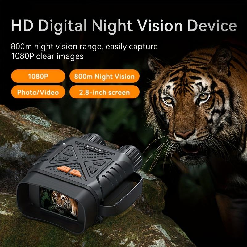 10X Digital Zoom HD Night Vision Binoculars Goggles - 2.8'' Large Screen, 2000mAh Battery, Capture And Save Photos & Videos - Supports Up To 128GB TF Card - Ideal For Hunting, Camping, Security, And Outdoor Adventures.