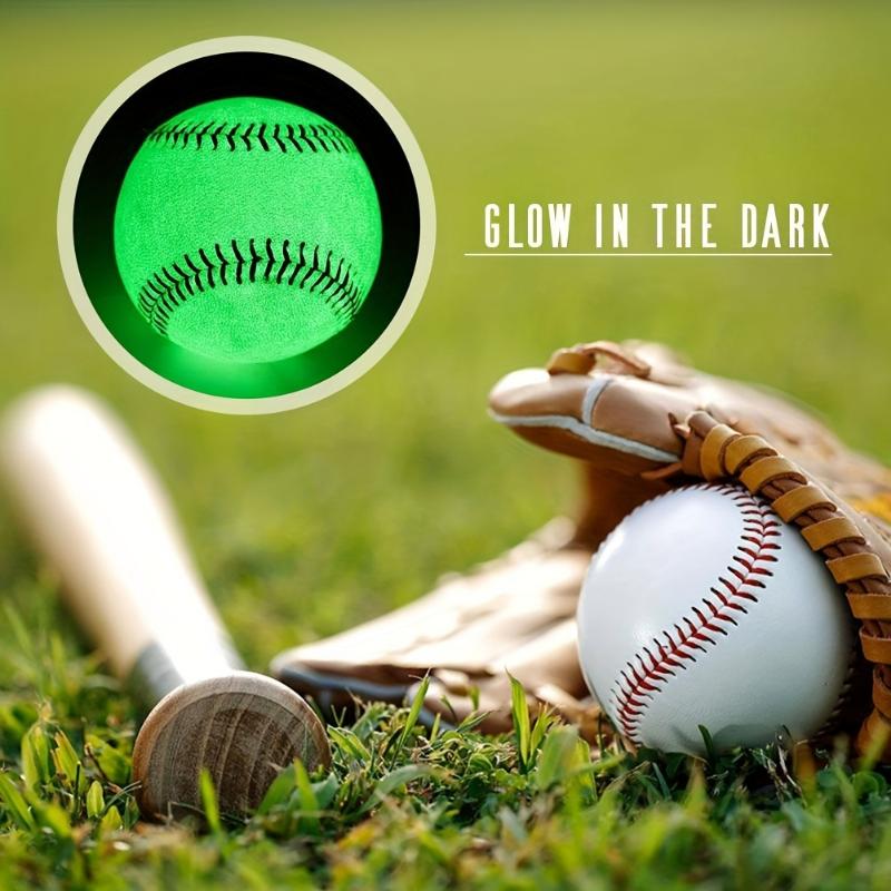 Glow-in-the-Dark Baseball - High-Visibility, Durable PVC, Waterproof, Ideal For Night Sports, Outdoor Play & Parties - Adult, Soft & Lightweight For Easy Handling, Unique Gift