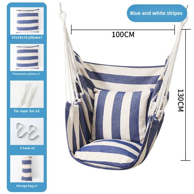 Striped Print Hammock Chair,Outdoor Portable Comfortable Breathable Hammock Chair with Storage Bag for Camping outdoor hammock capacity steel