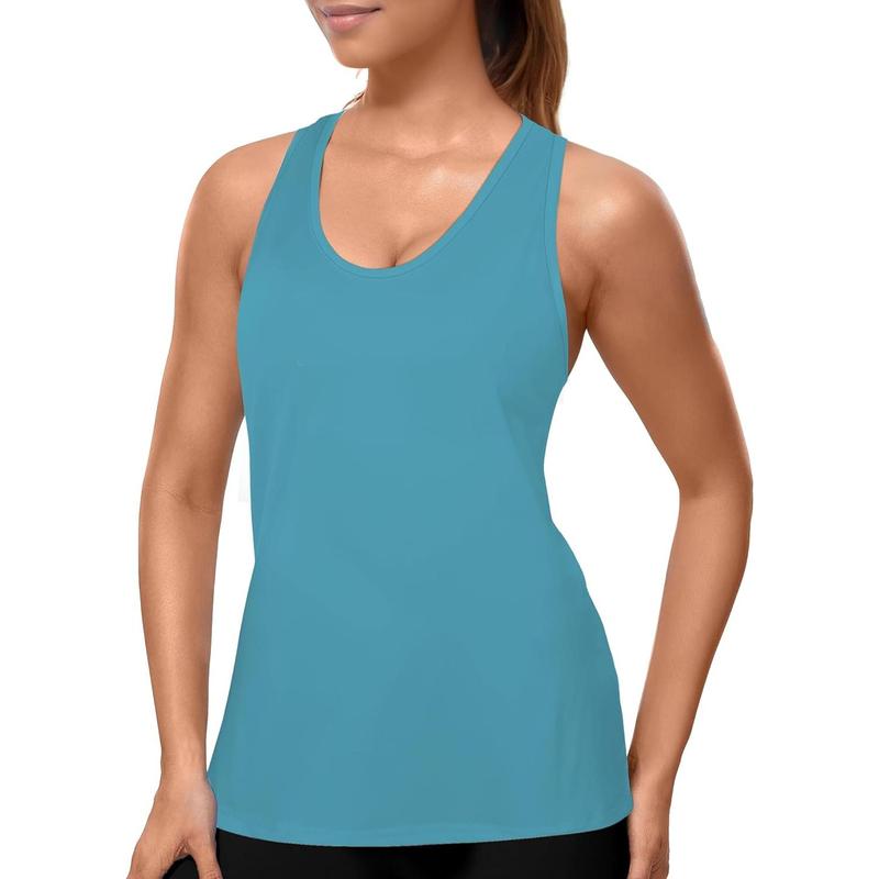 Tank Top for Women 2024, Workout Tank Tops Woman, Long Athletic Racerback Tank Tops for Women, Compression Sleeveless Shirts