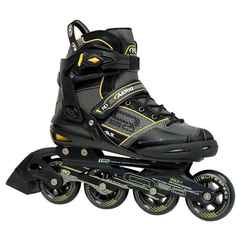 Roller Derby Men's Aerio Q-60 Inline Skates - Black Yellow (11)