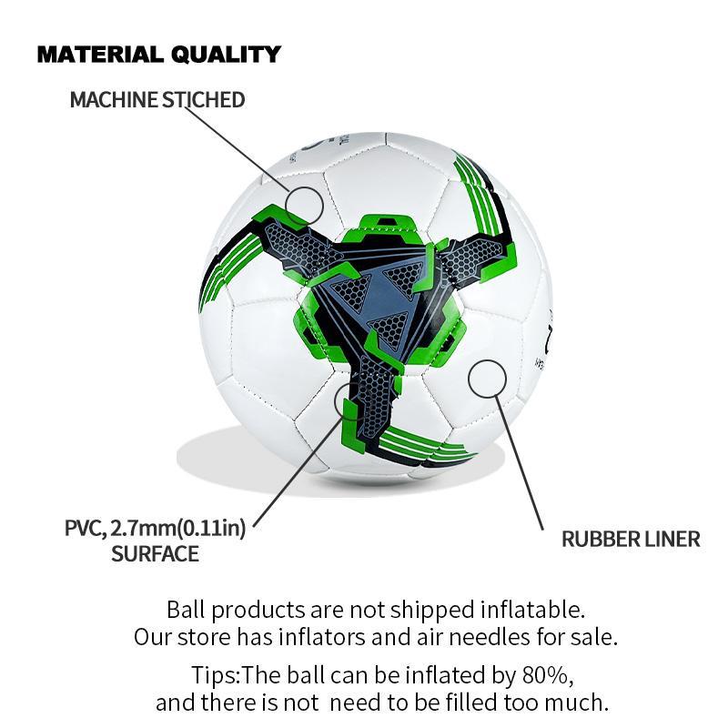 Curve Soccer Ball, Wear-resistant Soft Football for Adult & Youth Training Competition, Size 4,5 Soccer Ball with Free Accessories, Inflatable Needles & Mesh Pockets, Sports & Outdoor Supplies, Sports Gear