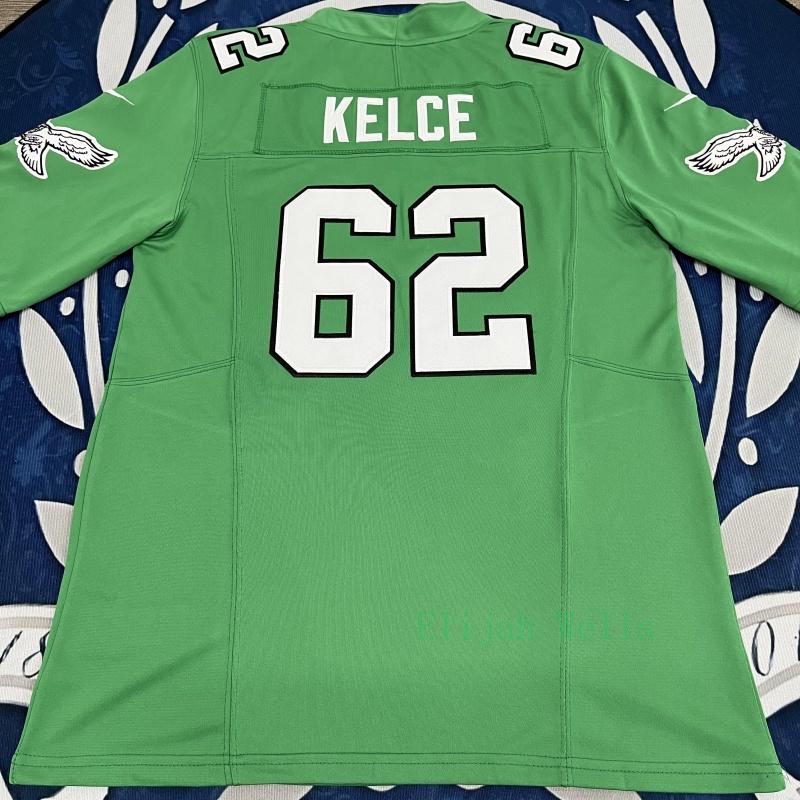 Custom men Number 62 Kelce vapor F.U.S.E. Limited football jerseys holiday gift star