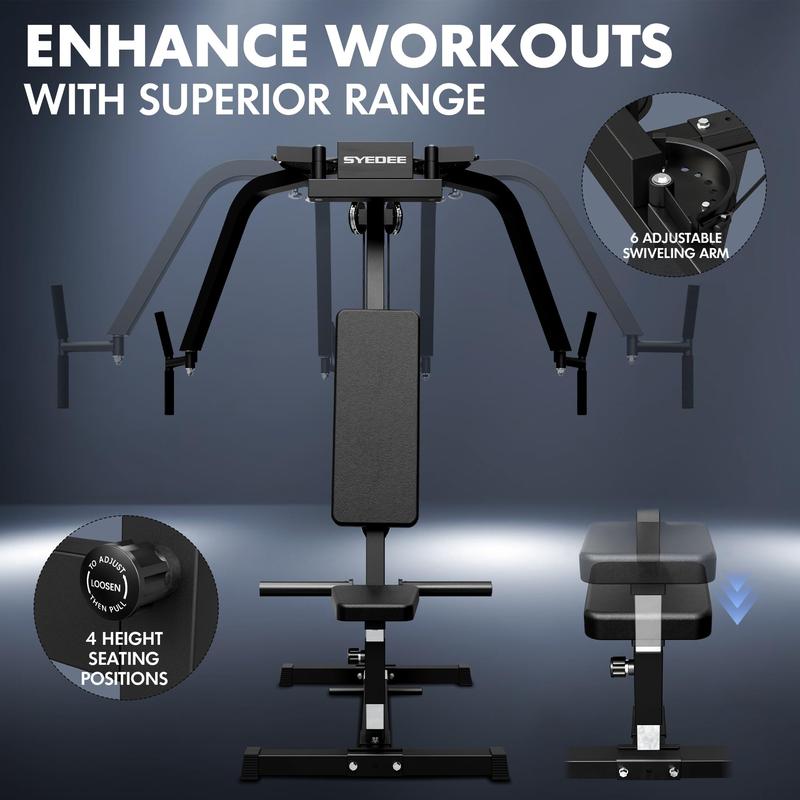 Chest Fly Machine, 350 lbs Upper Body Specialty Equipment for Pectoral, Rear Deltoid, Chest, Back, and Shoulder Training for Home Gym