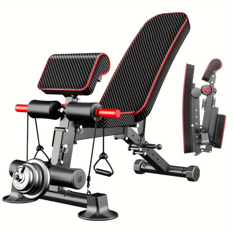 Robust Home Gym Weight Bench - Adjustable & Foldable for Full-Body Workouts - Versatile Incline, Flat & Decline Positions - Space-Saving Design for Seamless Fitness Experience