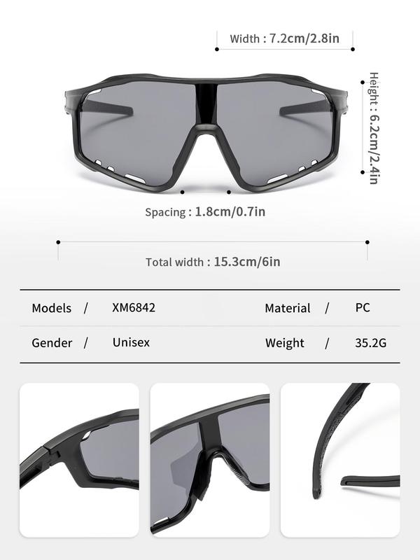 Unisex's Summer Sporty Large Frame Sports Eyewear, Trendy Non-slip Sports Eyewear, Fashionable Eyewear for Outdoor Sports