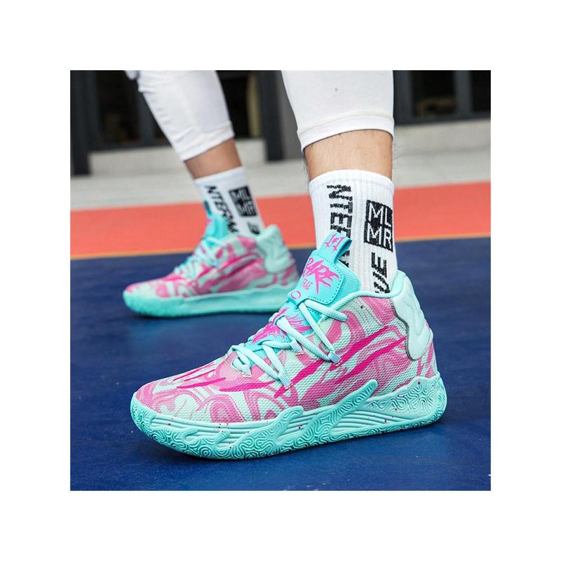 Men Basketball Shoes High Top Non Slip Womens Basketball Sneakers Comfortable Fashion Athletic Training Sport Shoes